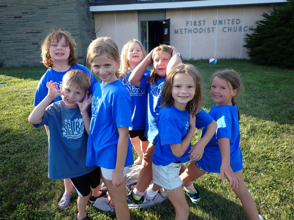 Kids having fun at VBS