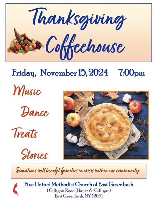 Thanksgiving Coffee House November 15 7PM