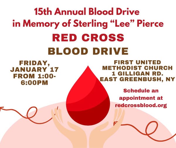 Red Cross Blood Drive January 17 1PM - 6PM