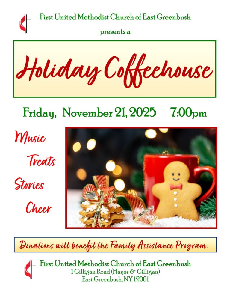 Thanksgiving Coffeehouse November 21 at 7:00 PM