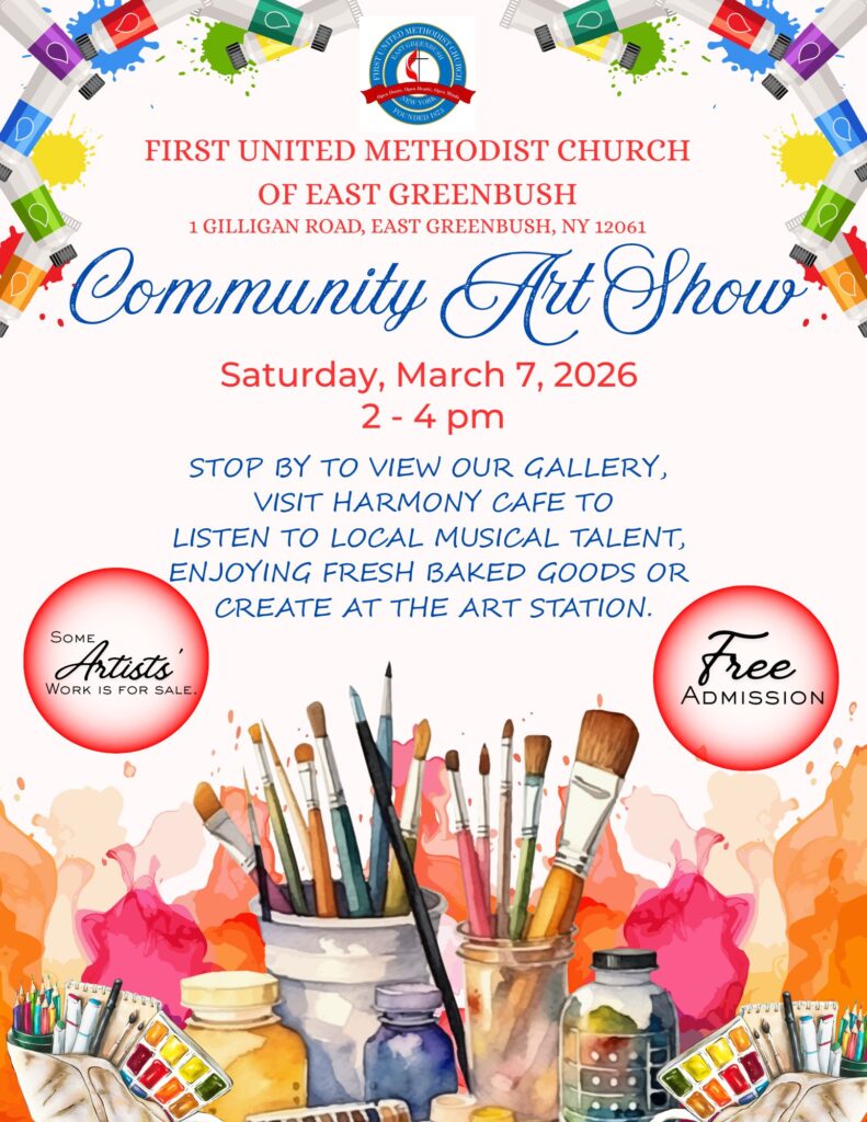 4th Annual Community Art Show Saturday March 7, 2026 2:00 - 4:00 PM