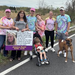 Amanda's family at the 5K Run/Walk for Addiction Awareness/Suicide Prevention