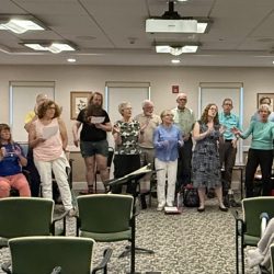 Choir singing at Hawthorne Ridge